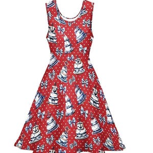 Nautical Cakes Skater Dress | pinup summer lolitafashion cottagecore cottage core retro sweet lolita outfit jsk one piece