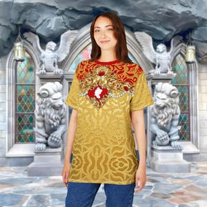 Belle Ornate Unisex Adults Kids Shirt | run disney world disneyland beauty and the beast mommy and me princesscore cruise cosplay costume