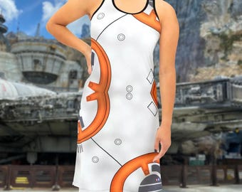 Star Wars BB8 Racerback Tank Dress USA MADE| disneybound disney world bounding disneyland halloween cruise theme park cosplay costume outfit