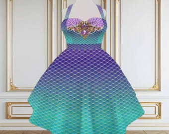 Little Mermaid Dress, Blue Village Dress, Ariel Dress, Mermaid Dress, Blue Town Dress, Mermaid Costume, Blue Mermaid Dress - Etsy Little Mermaid Dress, Blue Village Dress, Ariel Dress, Mermaid Dress, Blue Town Dress, Mermaid Costume, Blue Mermaid Dress - Etsy