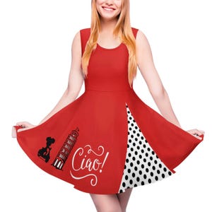 Italian Minnie Mouse Skater Dress | disney world disneyland italy epcot coquette sundress cosplay costume clothes cruise apparel outfit