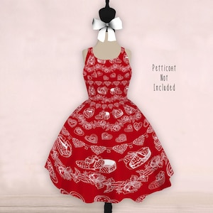 Valentine Treats Lineart Dress XS-3XL | lolita larme otome harajuku valentine sweets cookies candies jsk dress outfit girl