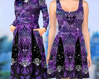 Maleficent Dragon Dress 2XS-6XL | goth lolita rundisney disney world bound villains disneyland cosplay costume cruise clothes