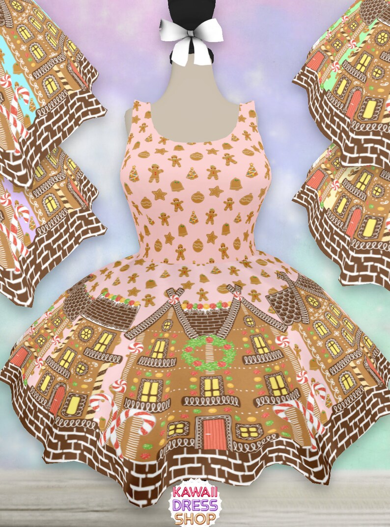 gingerbread house dress