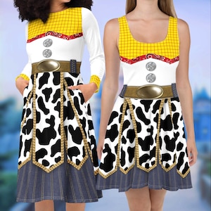 Jessie Cowgirl Dress 2XS-6XL | mommy and me run disney world disneyland pixar toy story running marathon halloween cosplay costume outfit