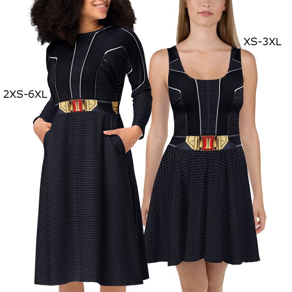 Black Widow Dress | disneybound disney world bound parks disneyland avengers natasha romanoff superhero cosplay costume cruise apparel