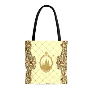Belle Soft Canvas Tote Bag | disney princess belle beauty and beast cosplay outfit backpack tote bag handbag purse gift