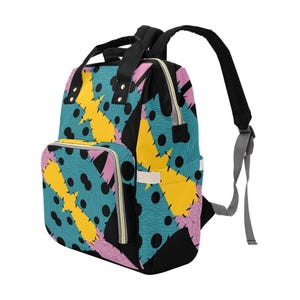 Sally Patches Diaper Backpack | gothic disney villains baby nightmare before christmas costume cosplay backpack tote bag outfit image 4