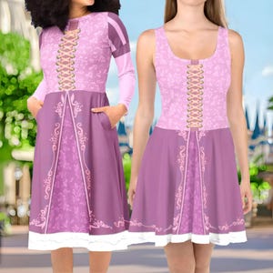 Tangled Rapunzel Dress 2XS-6XL | run disney world disneyland princesscore running marathon cosplay costume cruise outfit