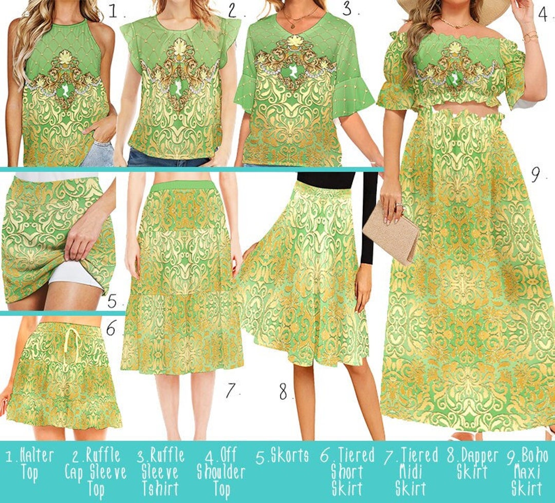 Tiana Ornate Mix N Match Tops N Skirts Disneybound Disney World ...