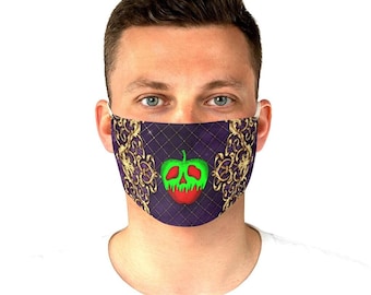 Evil Queen Poison Apple Face Mask Adjustable | disney villains world disneyland parks evil queen cosplay costume outfit