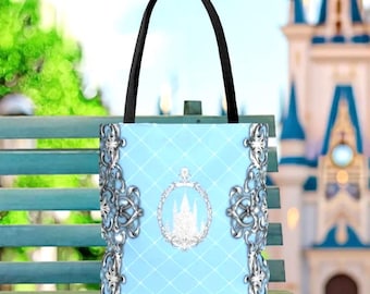 Snow Queen Elsa Soft Canvas Tote Bag | disney frozen elsa cosplay outfit backpack shoulder tote bag handbag purse gift