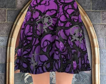 Maleficent Black Thorns Skater Skirt | goth gothic rundisney disney world bound villains disneyland cosplay costume clothes