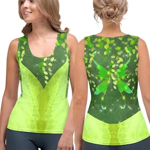 Tinkerbell Tank Top | disney world bound disneyland rundisney peter pan adult woodland fairy cosplay costume outfit activewear