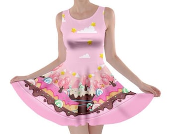 Candy Games Dress XS-3XL |   sweet lolita sugar decora rush pastel cult party spank fairy kei harajuku kawaii gamer girl