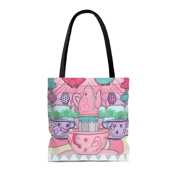 Spinning Teacups Soft Canvas Tote Bag Disneybound Disney Alice