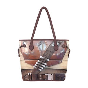 Mandalorian Hard Canvas Tote Bag | disney world bound star wars galactic starcruiser cosplay baby diaper purse shoulder bag
