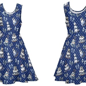 Nautical Cakes Skater Dress | pinup summer lolitafashion cottagecore cottage core retro sweet lolita dress outfit jsk op one piece