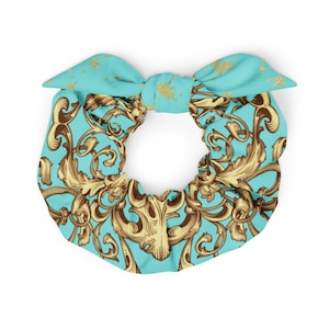 Jasmine Scrunchie w Removable Bow | disney world disneyland parks aladdin cruise cosplay costume outfit hair tie