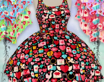 Valentines Day Blair Dress XS-3XL | kawaii harajuku valentine outfit valentines girl