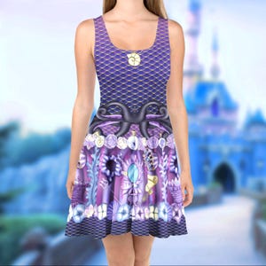 Ursula Lair Dress | mommy and me goth gothic run disney world disneyland villains villians little mermaid sea witch cosplay costume outfit