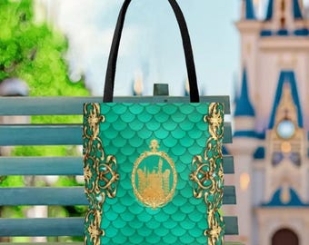 Ariel Soft Canvas Tote Bag | disney little mermaid princess ariel cosplay outfit backpack tote bag handbag purse gift