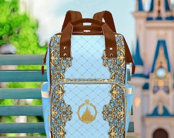 Cinderella Diaper Backpack | disney world disneyland baby princess cinderella costume cosplay backpack shoulder tote bag