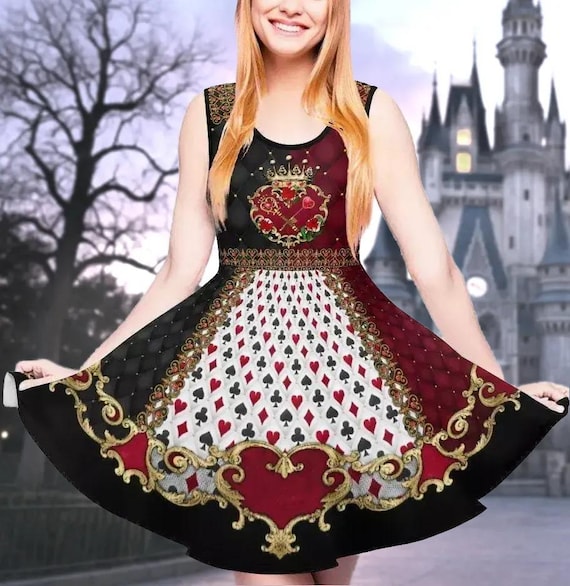 green emerald velvet dress 1930s Queen Of Hearts Costume Halloween Dress