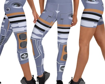 Galactic Starcruiser SK-620 Droid Yoga Leggings Shorts XS-6XL | rundisney disney world star wars costume cosplay activewear