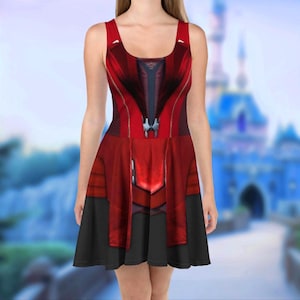 Scarlet Witch Running Costume Dress | run disney world disneyland parks avengers wanda maximoff wandavision cosplay costume outfit dress