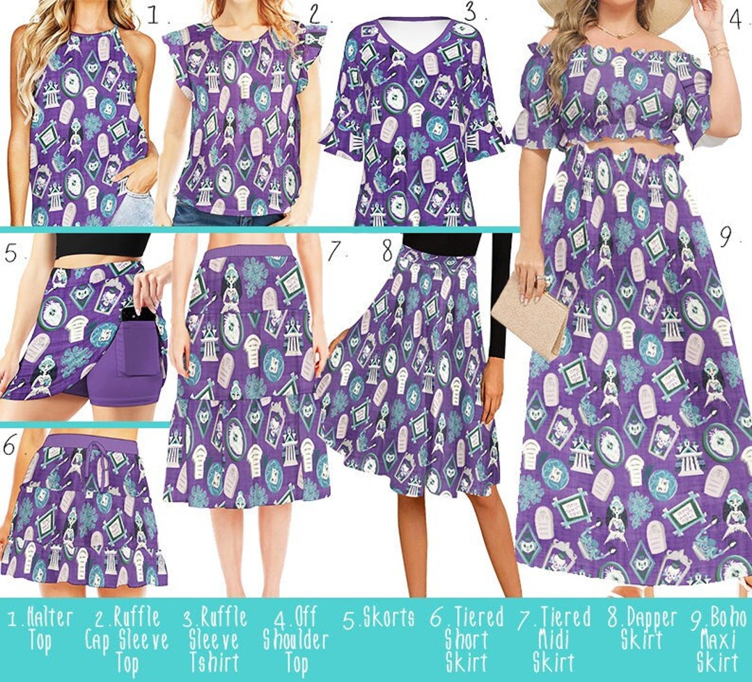 Happy Haunted Place Long Sleeve Tunic Dress with Pockets in Hunter Green (FINAL SALE) main image 1
