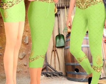 Tiana Yoga Leggings Shorts XS-6XL | disney run rundisney princess and frog yoga running costume cosplay leggings pants