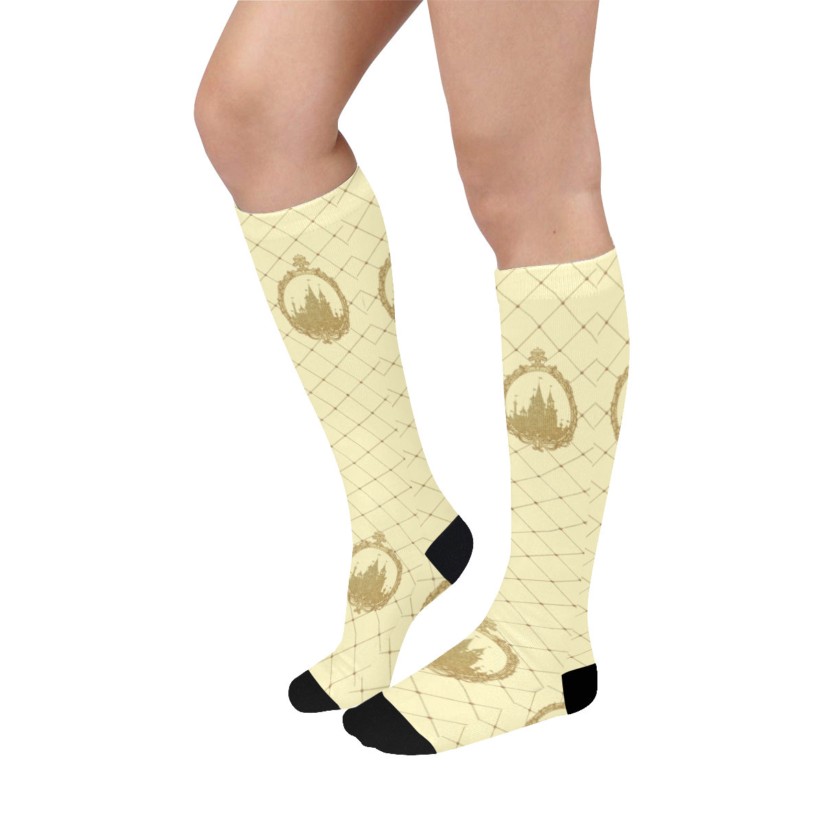 Adults Belle Knee High Socks Disneybound Run Disney Run Etsy