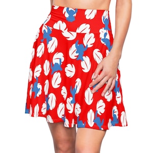 Lilo and Stitch Soft Jersey Skater Skirt | disney world disneyland aulani hawaiian theme park cruise cosplay costume apparel outfit party