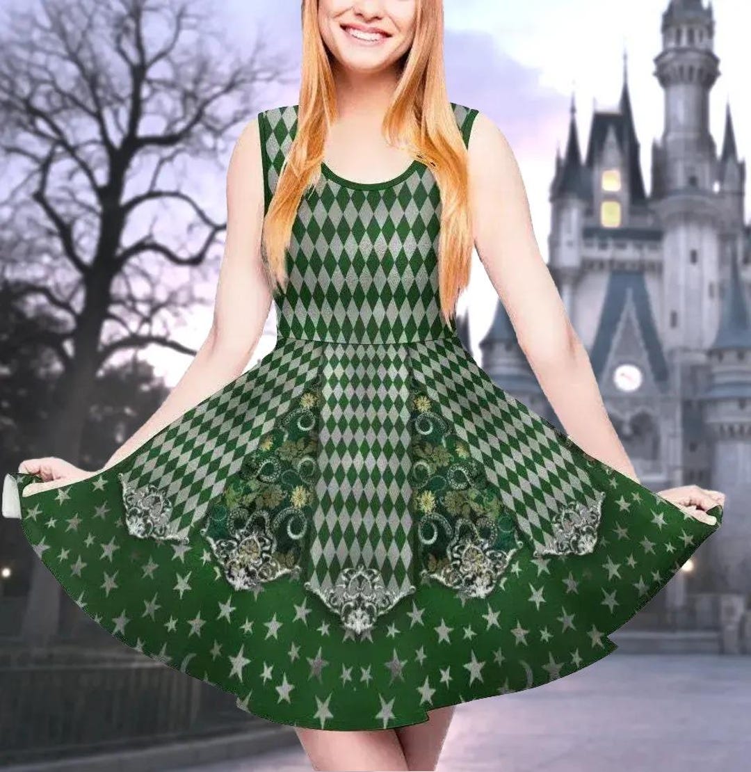 green lolitia dress Classic Lolita OP Dress, Fresh Green Floral Print main image 1