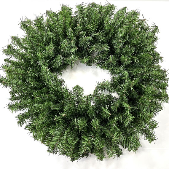 24" Canadian Pine Artificial Wreath, Wreath Base, Evergreen Wreath, Christmas Wreath, Wreath Frames, Work Frames, Double Ring Wreath, VW024
