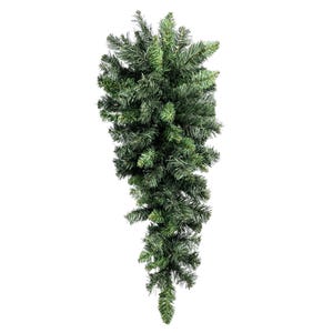 24" Valley Pine Artificial Teardrop Swag, Swag Wreath Base, Evergreen Swag, Christmas Swag, Wreath Frames, Door Swag Base, Christmas Wreath