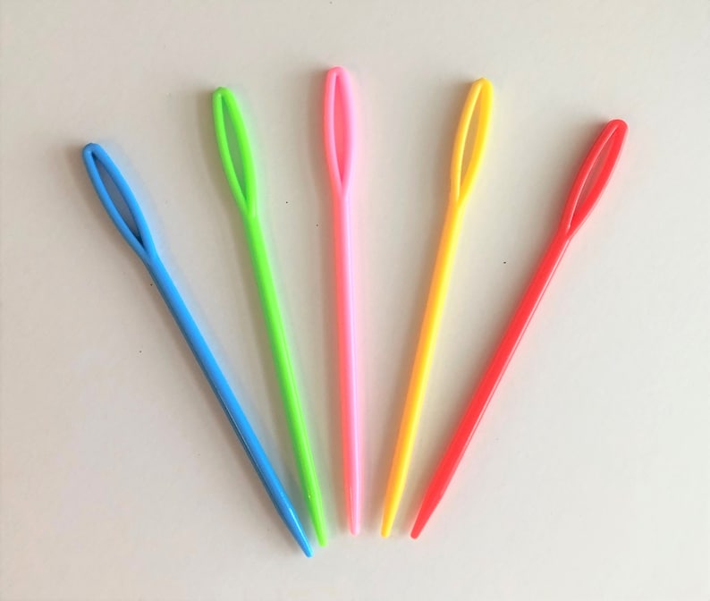 Plastic Yarn Sewing Needles Weaving Needles Darning Needles Etsy