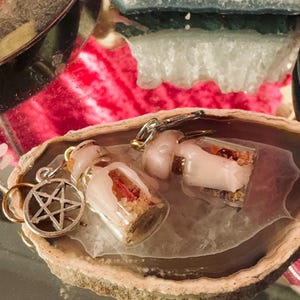 Love Spell Jar Earrings Witchcraft
