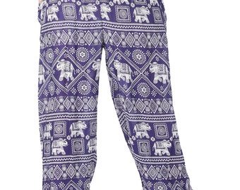 SM018 Smock Waist Trousers Aladdin Smock Pants Hippie Boho Smock Waist Big Size Bohemian Elephant Teardrop Yoga Pants Fisherman Pants