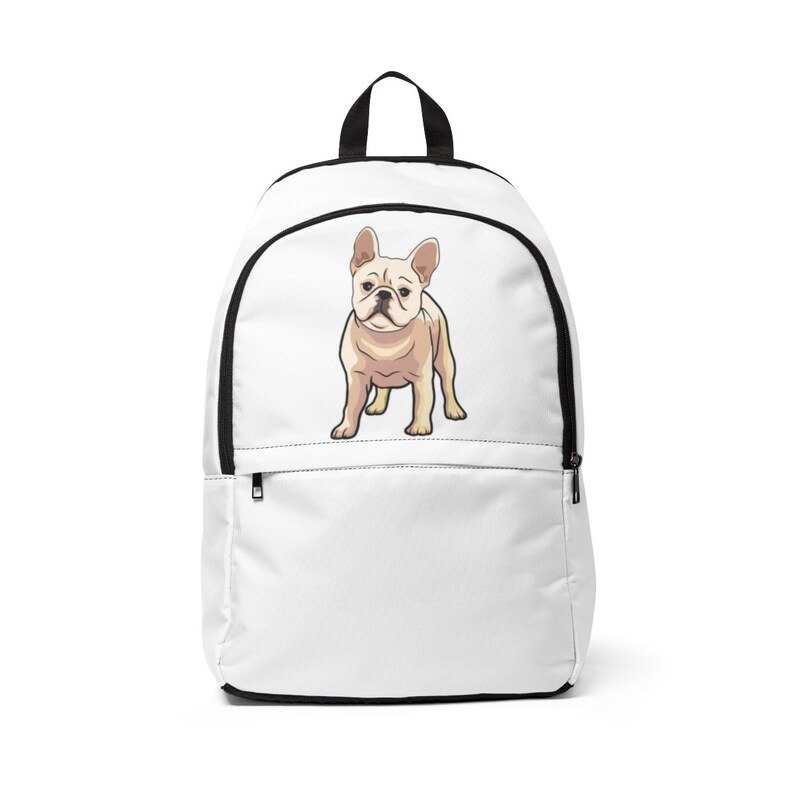 French Bulldog Unisex Fabric Backpack