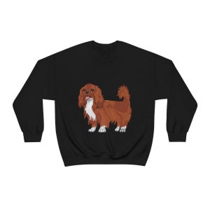 Ruby Cavalier King Charles Spaniel Unisex Heavy Blend Crewneck Sweatshirt, S - 3XL, 11 Colors, Cotton/Polyester, Made in the USA!!