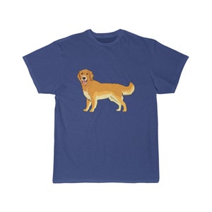 Golden Retriever Herren Kurzarm T-Shirt, S - 5XL, vorgeschrumpfte Baumwolle, leichter Stoff, entspannte Passform, Kostenloser Versand, Made in USA!!