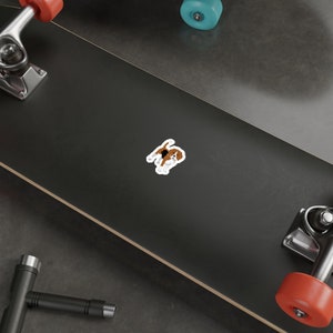 Beagle Stanzsticker, Wasserfestes Vinyl, 5 Größen, Matte Finish, Indoor/Outdoor, Kostenloser Versand, Made in USA!!