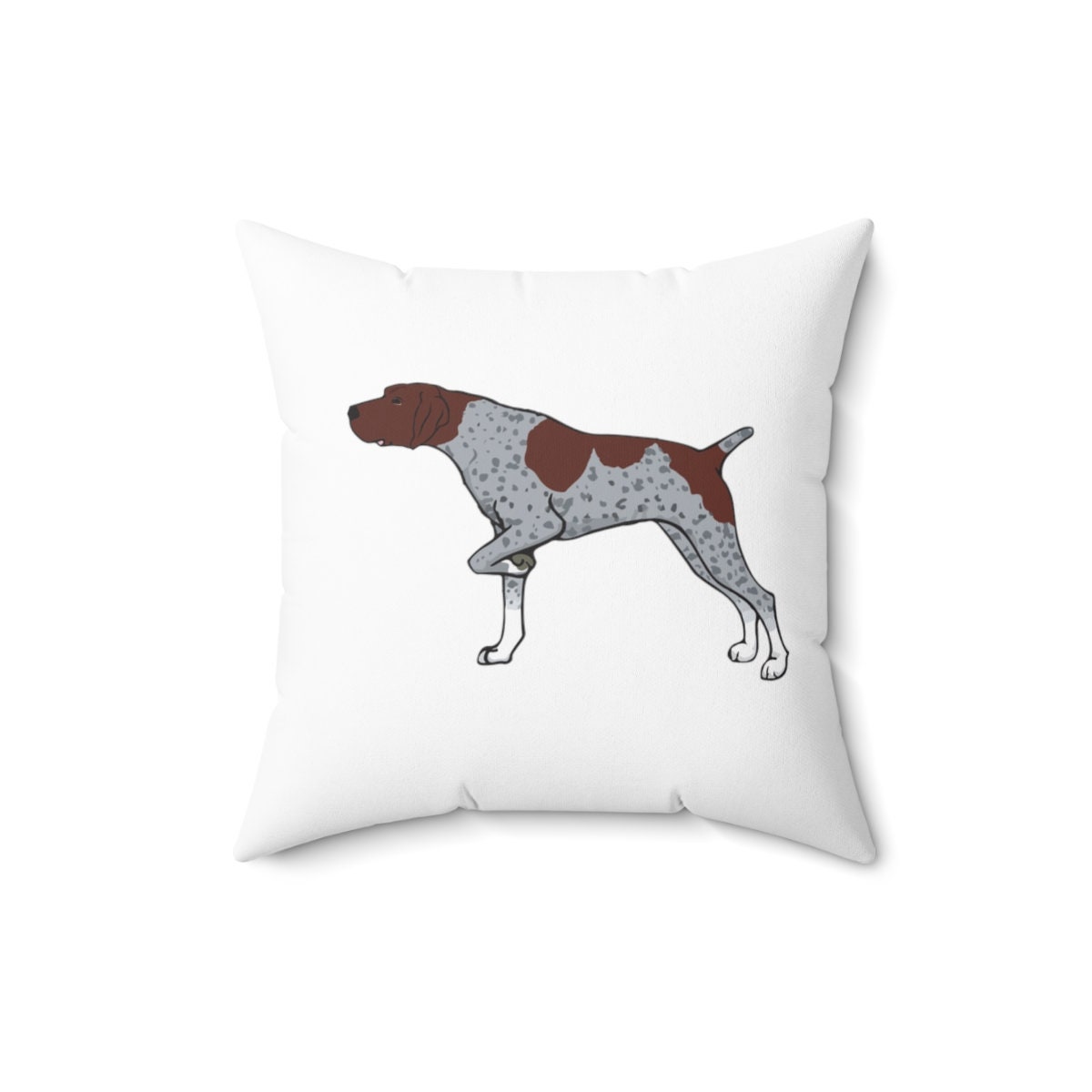 German Shorthaired Pointer Spun Polyester Square Pillow