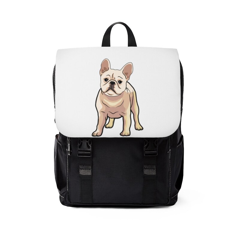 French Bulldog Unisex Casual Shoulder Backpack Etsy