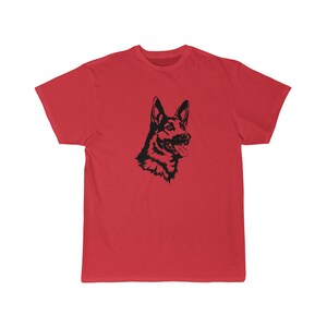 Schäferhund Herren Kurzarm T-Shirt, S - 5XL, 9 Farben, Baumwolle, leichter Stoff, entspannte Passform, Kostenloser Versand, Made in USA!!