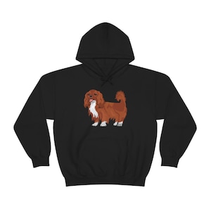 Ruby Cavalier King Charles Spaniel Unisex Heavy Blend Hooded Sweatshirt, S - 5XL, 12 Colors, Cotton/Polyester, Made in the USA!!