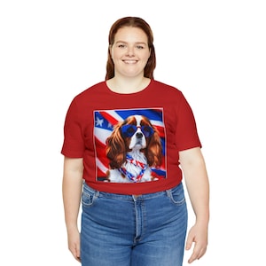 Cavalier King Charles Spaniel 4th of July Shirt, Merica Shirt, Spaniel Momma Shirt, Cavalier King Spaniel Dad Shirt, FREE Shipping!!