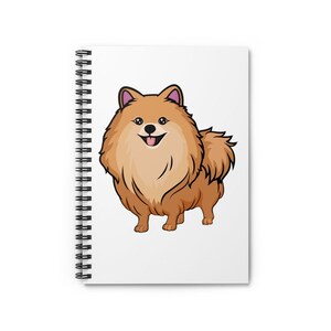 Pomeranian Spiral Notebook - Ruled Line, Made in USA